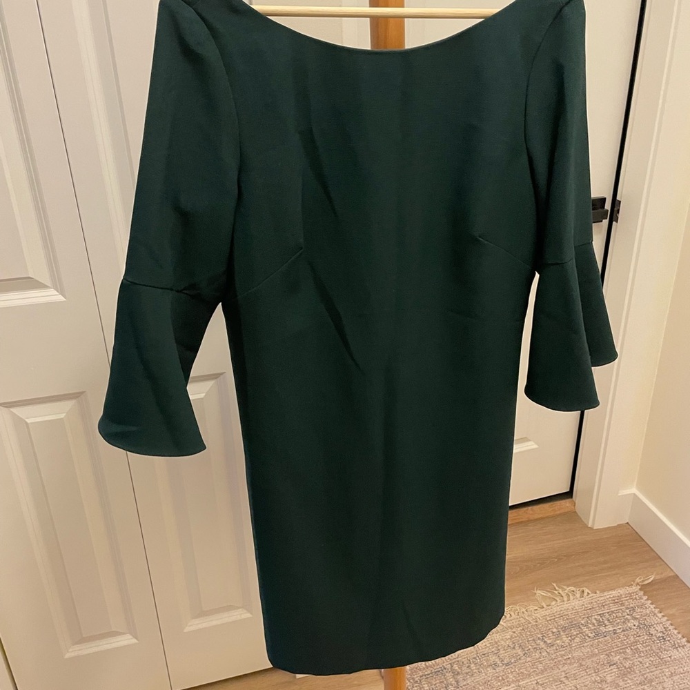 Vince Camuto Dark Green Long Sleeve Dress